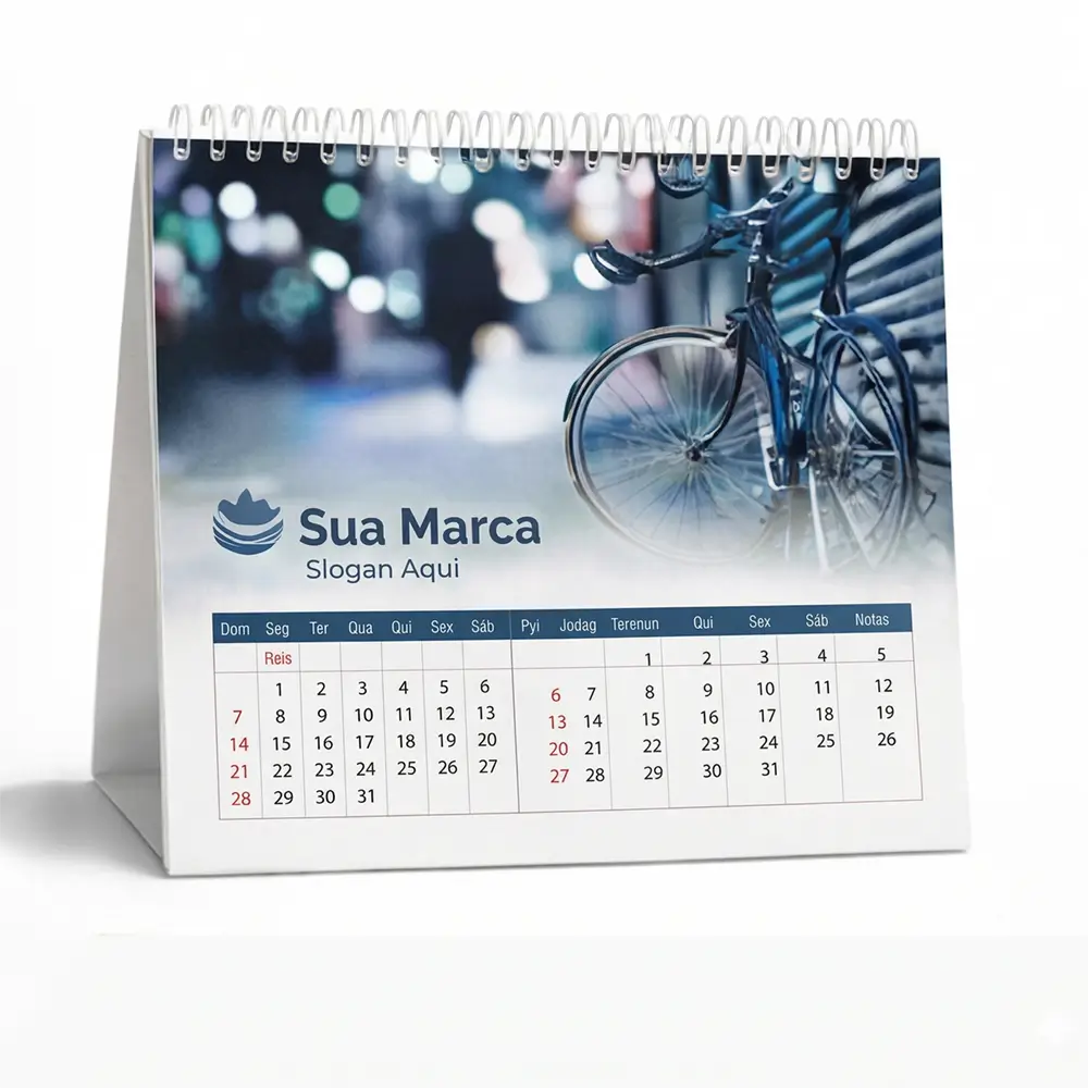 Calendário de Mesa Wire-O Laser Calendário de Mesa Wire-O Laser em Belém — Calendários na Gráfica Tip