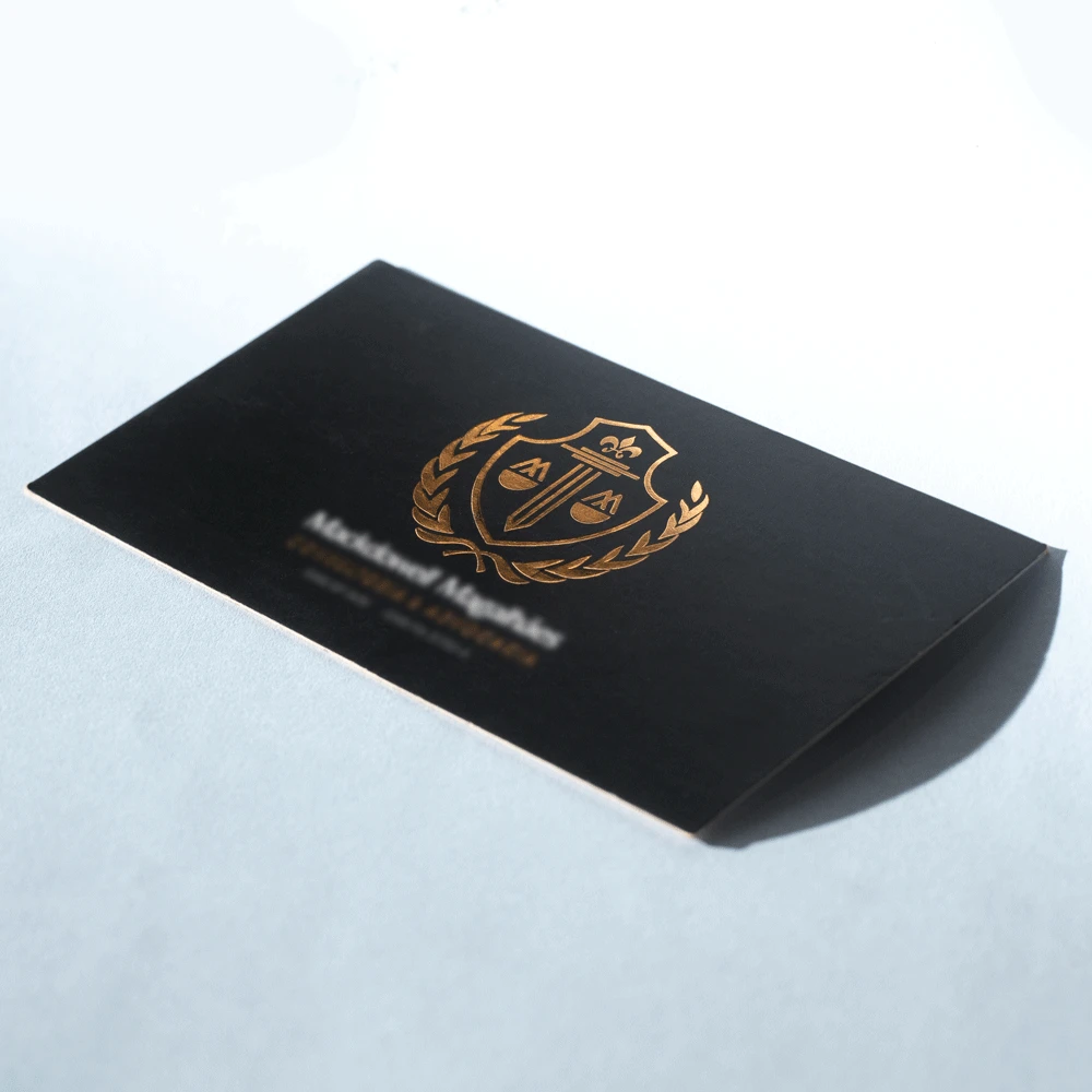 Cartão de Visita Laminação Fosca e Hot Stamping Cartão de Visita Laminação Fosca e Hot Stamping em Belém — Cartões de Visita na Gráfica Tip