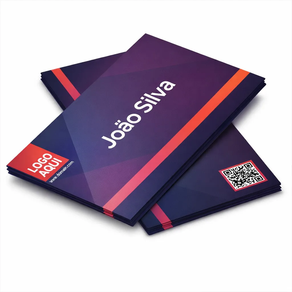 Cartão de Visita Verniz UV Frente Cartão de Visita Verniz UV Frente em Belém — Cartões de Visita na Gráfica Tip